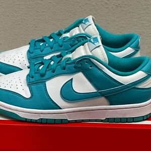Size - 8 / EUR 39 Nike WMNS Dunk Low - DD1873-105  White / Blue Leather.